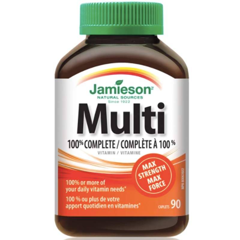 Jamieson 100% Complete Multi Vitamin Max Strength 90 caps