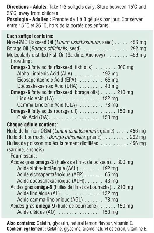Jamieson Omega 3-6-9 1,200mg