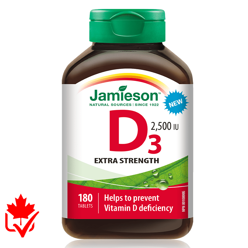 Jamieson Vitamin D 2500IU 180 tabs