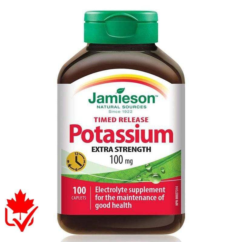 Jamieson Potassium 100mg 100 caps