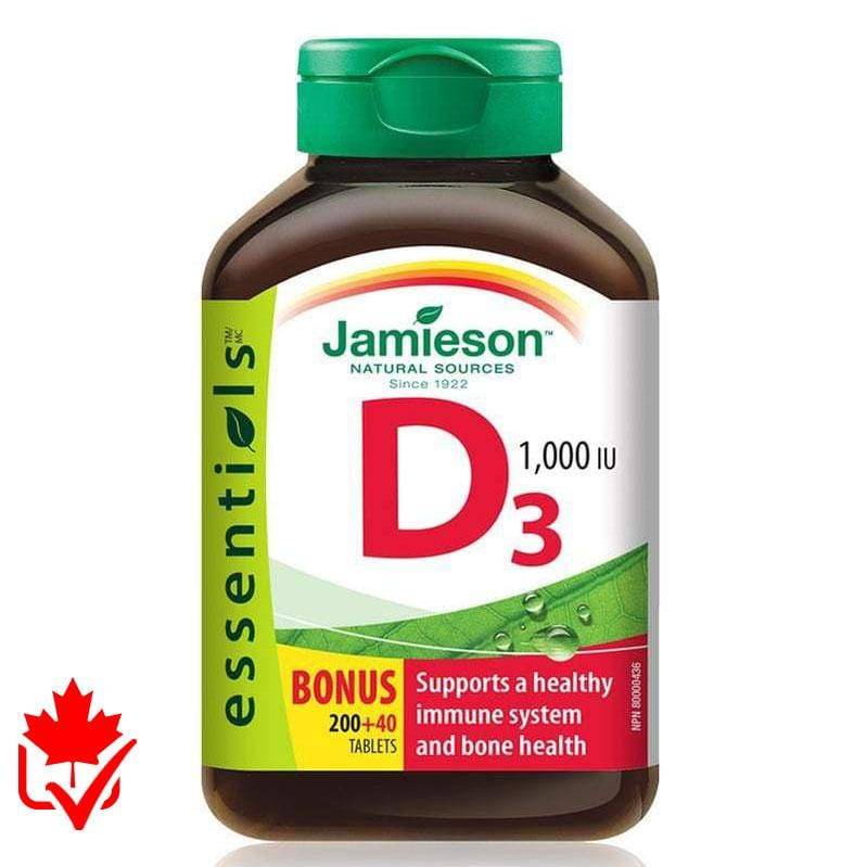 Jamieson Vitamin D 1000IU 240 tabs