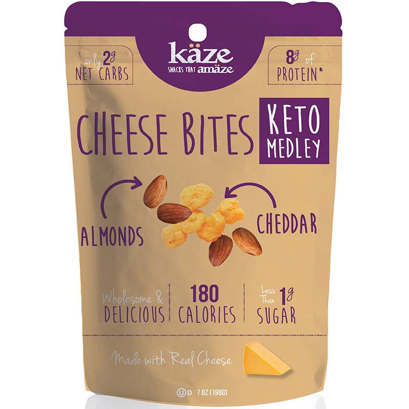 Kaze Cheese Bites Keto Medley -- Almond & Cheddar