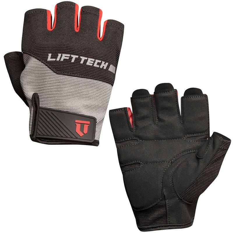 Lift Tech Fitness Men's Classic Gloves Black/Gray/Red