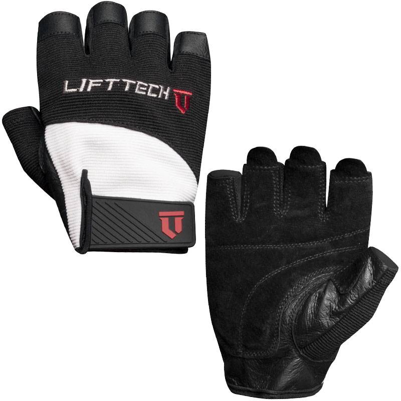 Lift Tech Fitness Men's Elite Gloves White/Black