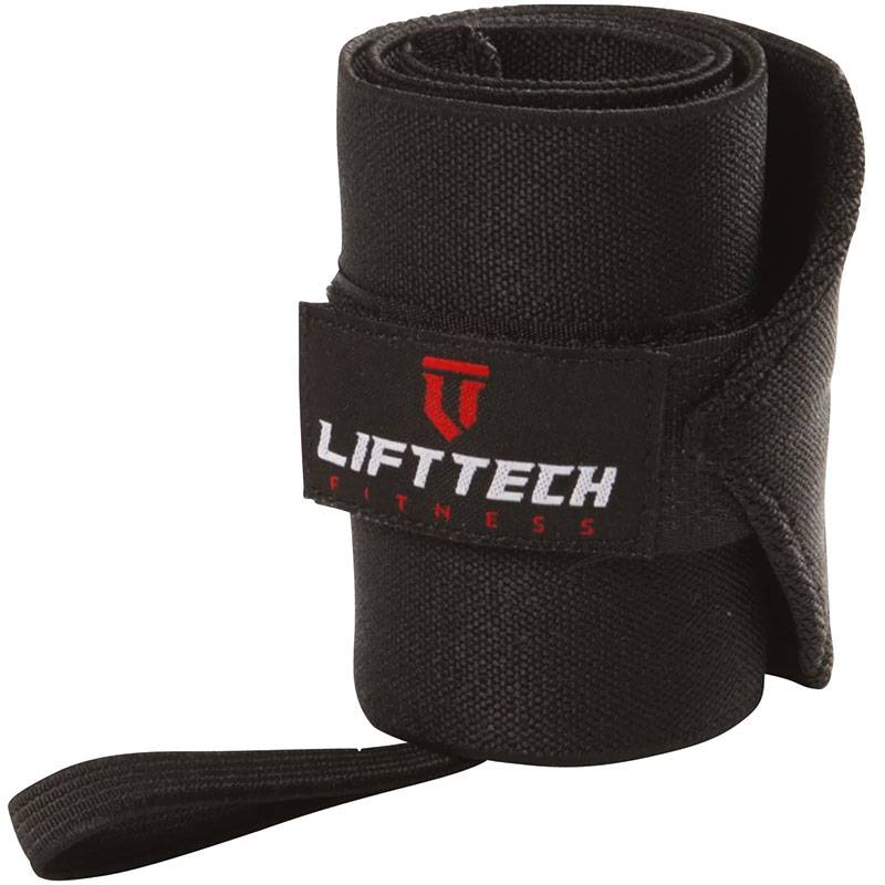 Lift Tech Fitness Pro Thumb Loop Wrist Wraps 20" - Black