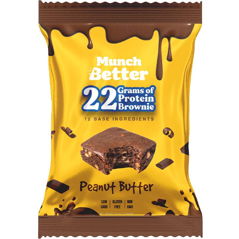 Munch Better Protein Brownie - Peanut Butter