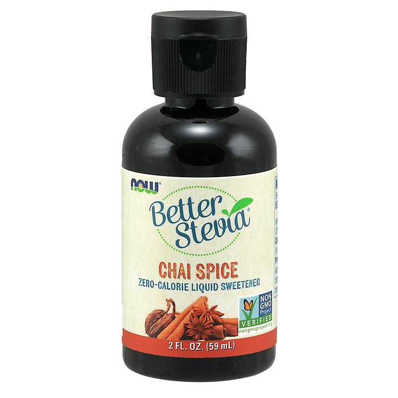 NOW Stevia Liquid Sweetener - Chai Spice