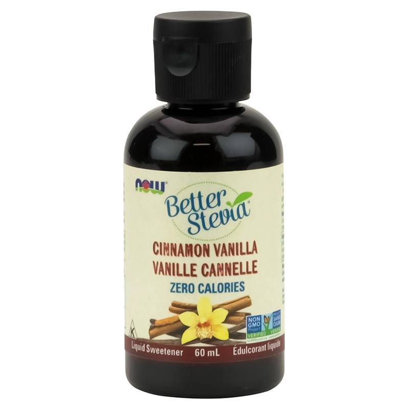 NOW Stevia Liquid Sweetener - Cinnamon Vanilla