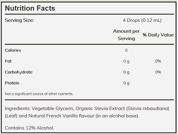 NOW Stevia Liquid Sweetener - French Vanilla