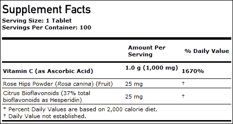 NOW C-1000 w/Rosehips and Bioflavinoids