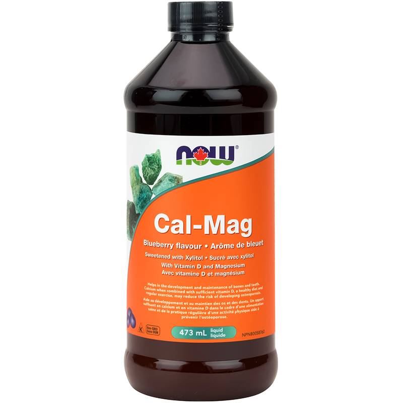 NOW Cal Mag, Liquid - Blueberry Flavour