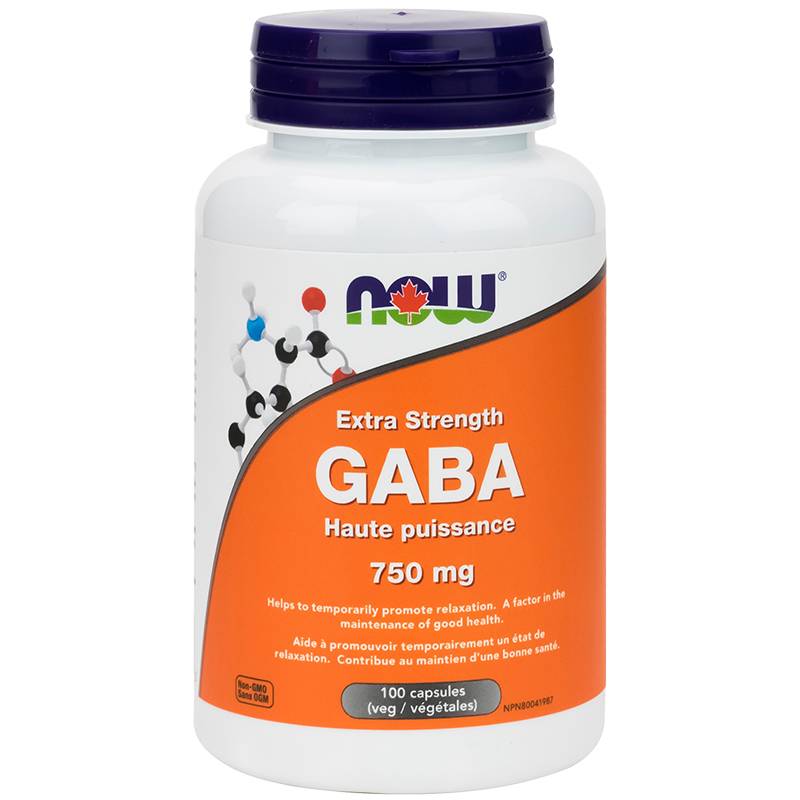 NOW GABA 750 mg Extra Strength