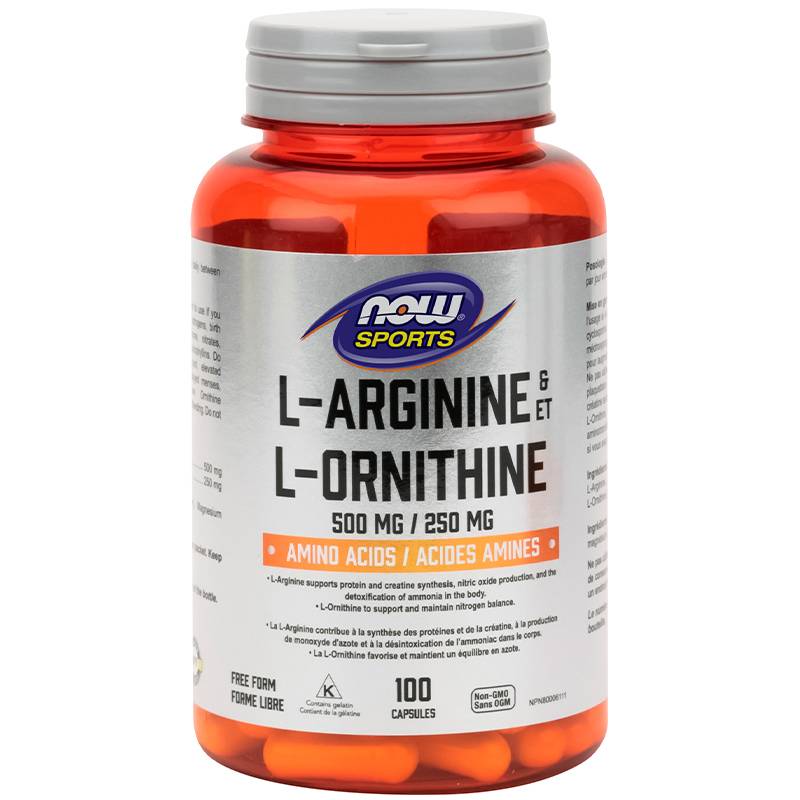 NOW L-Arginine & Ornithine 500/250 mg