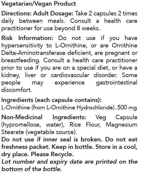 NOW L-Ornithine 500 mg