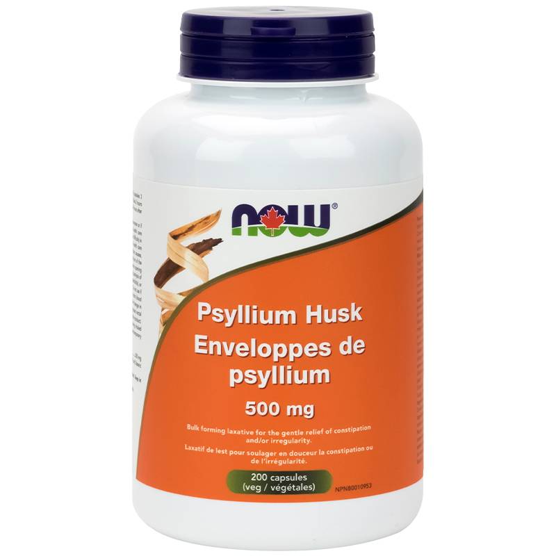 NOW Psyllium Husk 500 mg Caps