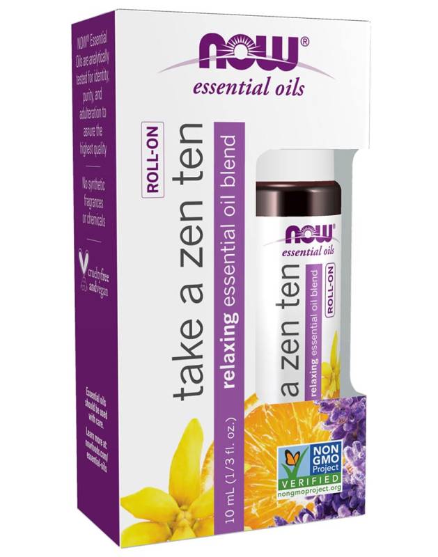 NOW Take A Zen Ten Essential Oil Blend Roll-On