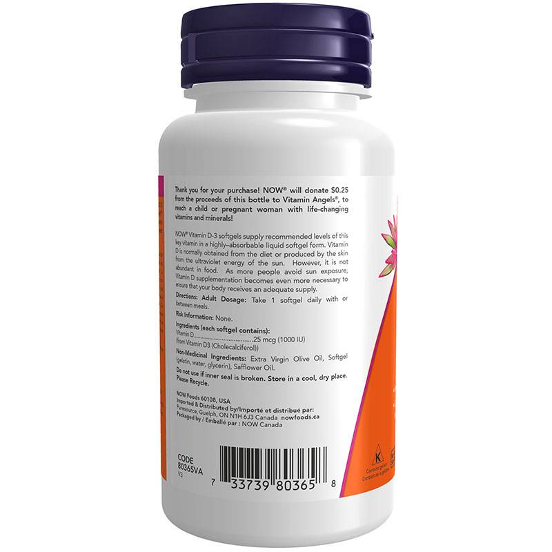 NOW Vitamin D3 1000 IU