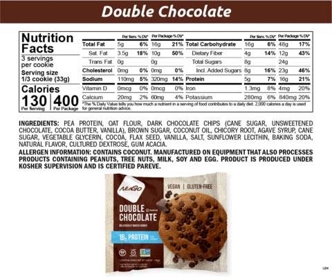 NuGo Nutrition Protein Cookie - Double Chocolate