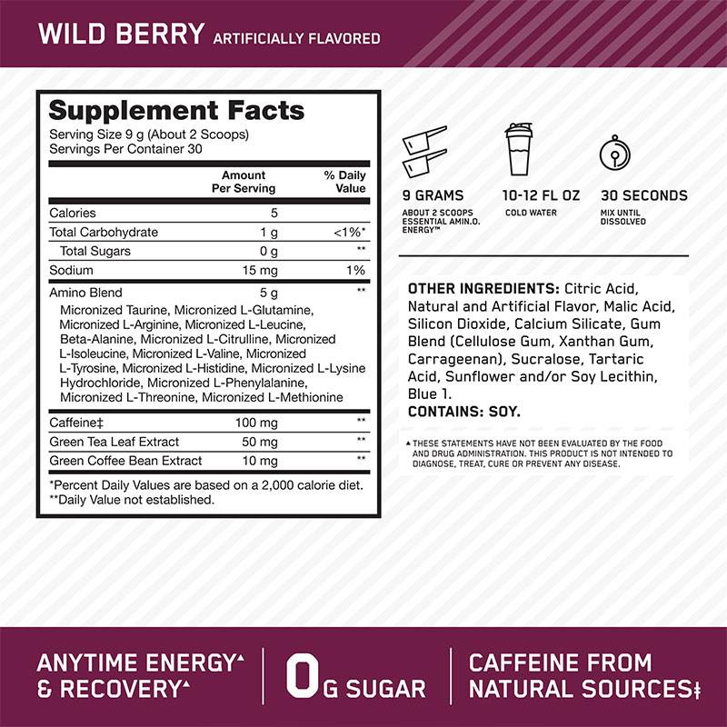 Optimum Nutrition Amino Energy 270g