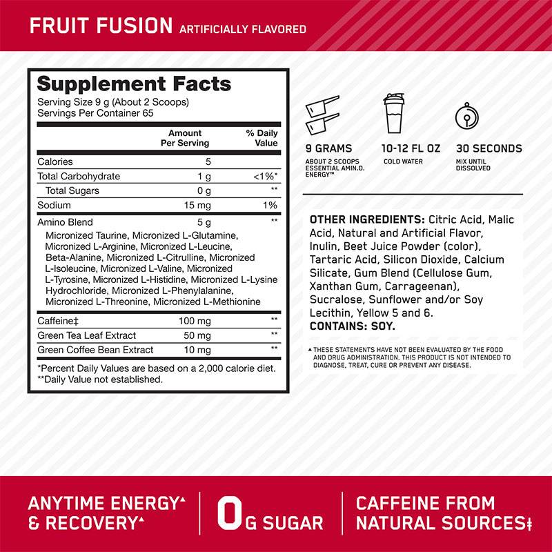 Optimum Nutrition Essential Amino Energy 585g