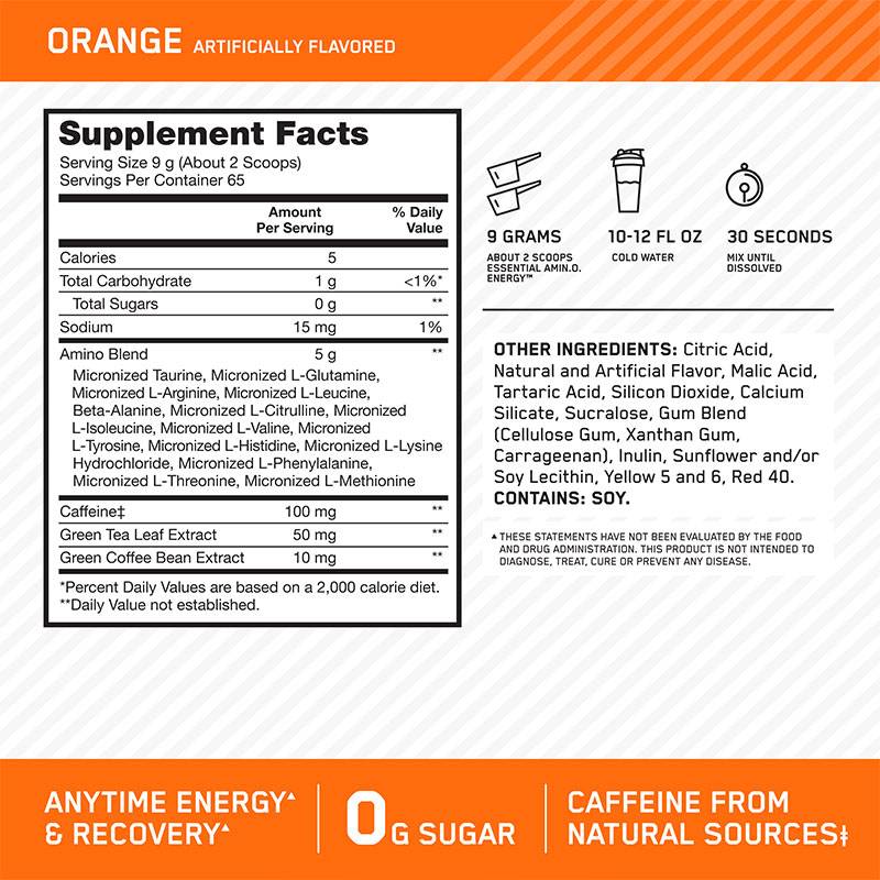 Optimum Nutrition Essential Amino Energy 585g