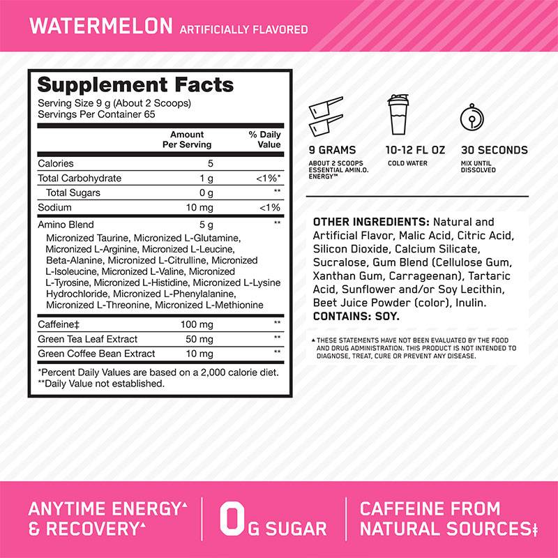 Optimum Nutrition Essential Amino Energy 585g