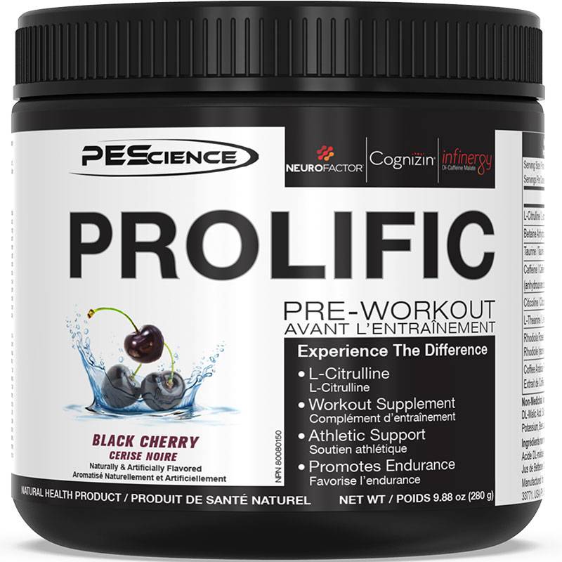 PEScience Prolific Pre-Workout - Black Cherry