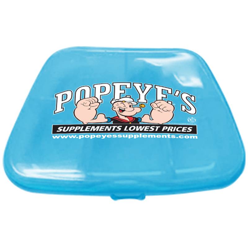 Popeye's Supplements Vitamin Box - Small - Neon Blue
