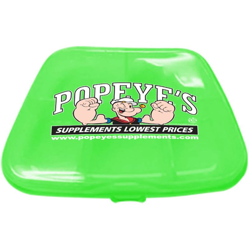 Popeye's Supplements Vitamin Box - Small - Neon Green