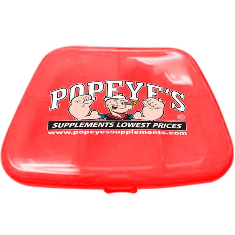 Popeye's Supplements Vitamin Box - Small - Red