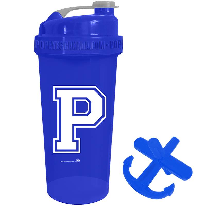 Popeye's Supplements Shaker Cup "Typhoon w/Anchor" "ATHLETIC P" - Blue