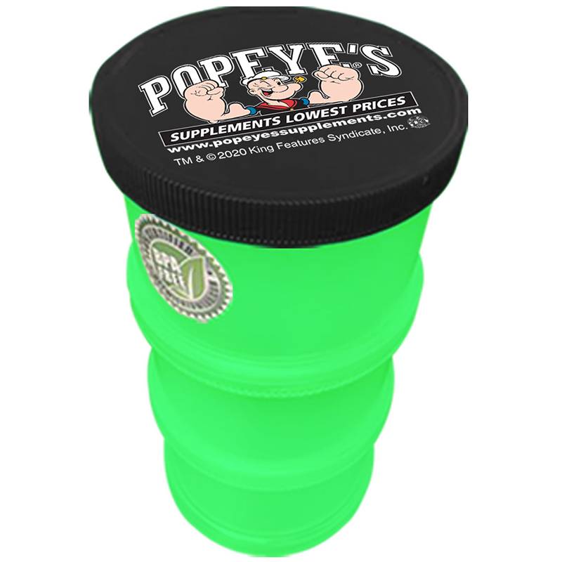 Popeye's Supplements Power Stacker - Black Top / Neon Green