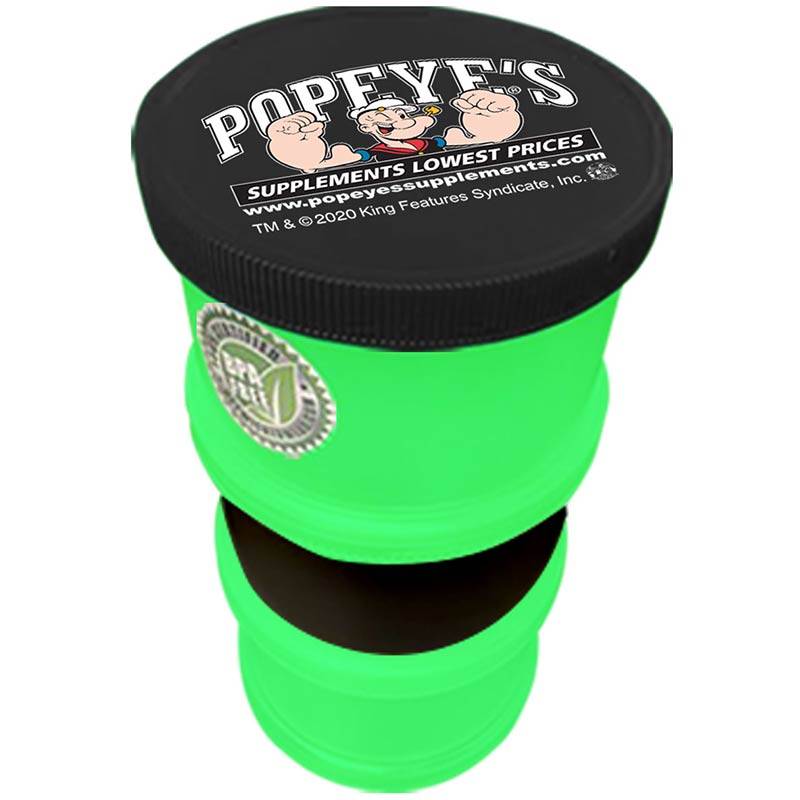 Popeye's Supplements Power Stacker - Neon Green(BLACK MIDDLE)