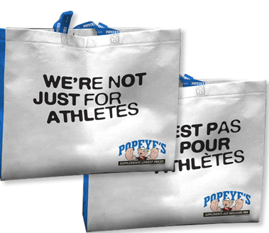 Popeye's Reusable Bag Large White