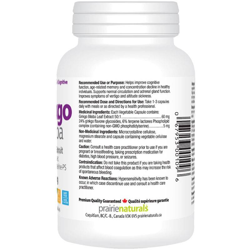 Prairie Naturals Ginko Biloba Extract