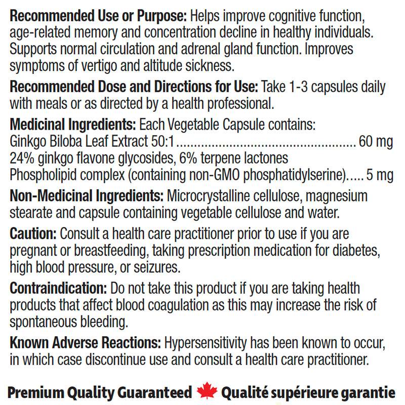 Prairie Naturals Ginko Biloba Extract