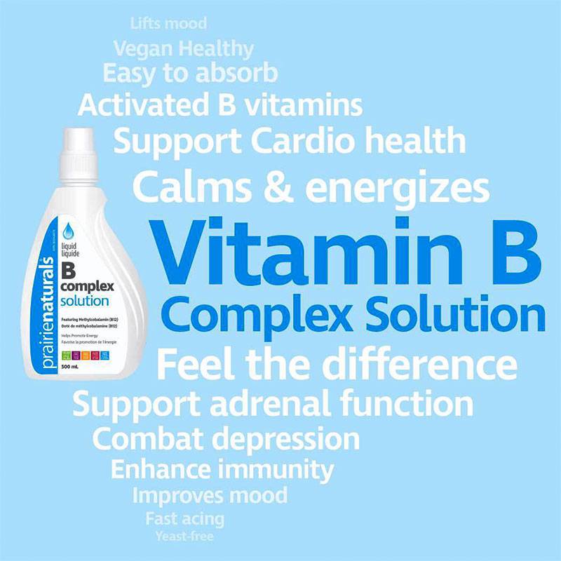 Prairie Naturals Liquid B Complex Solution - Apple Plum
