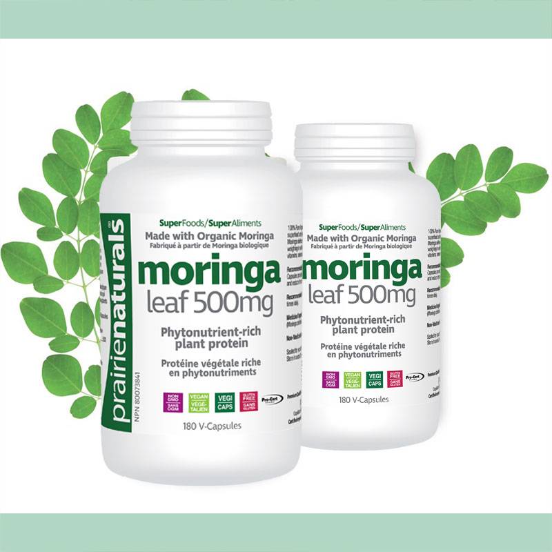 Prairie Naturals Moringa Leaf 500mg