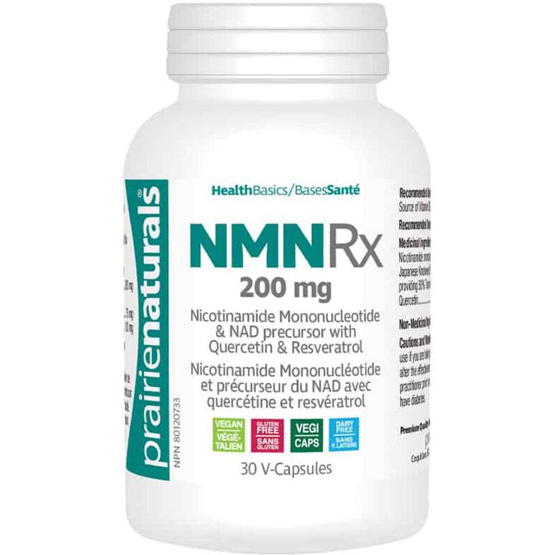 Prairie Naturals NMN Rx 200mg with Quercetin + Resveratrol