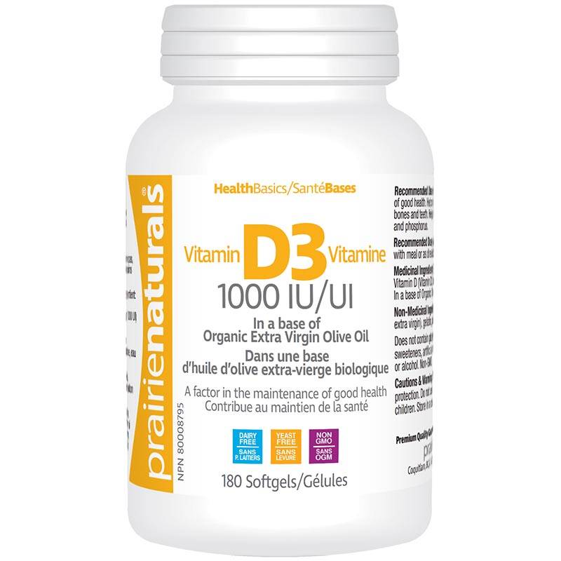 Prairie Naturals Vitamin D3 1000 IU