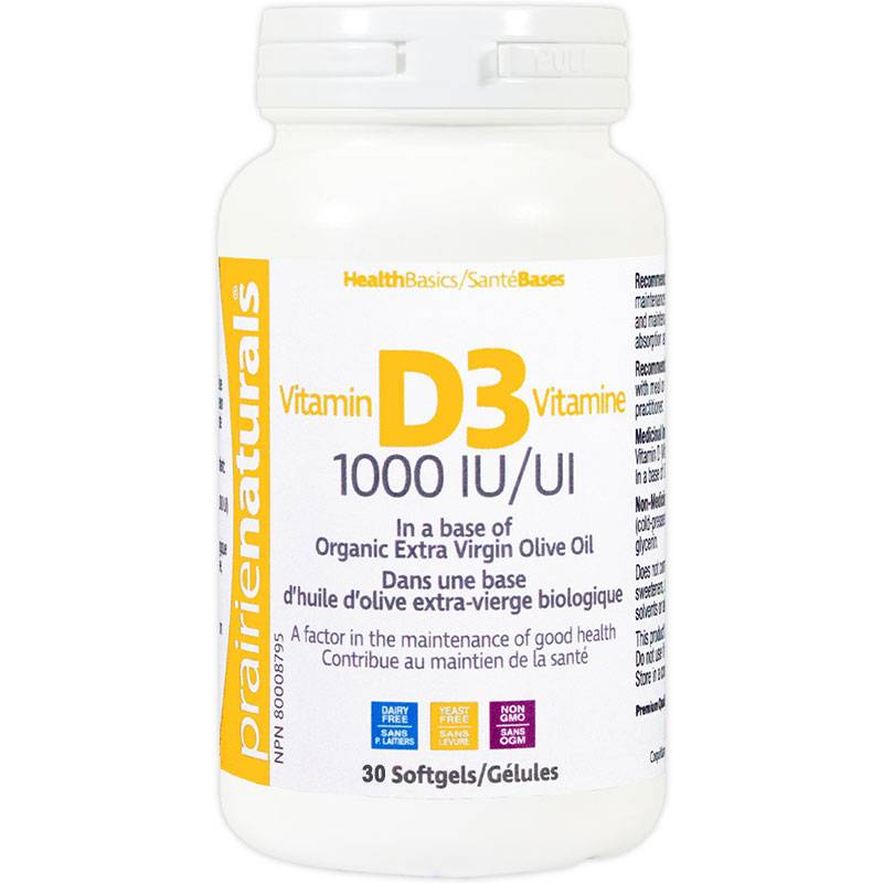 Prairie Naturals Vitamin D3 1000 IU
