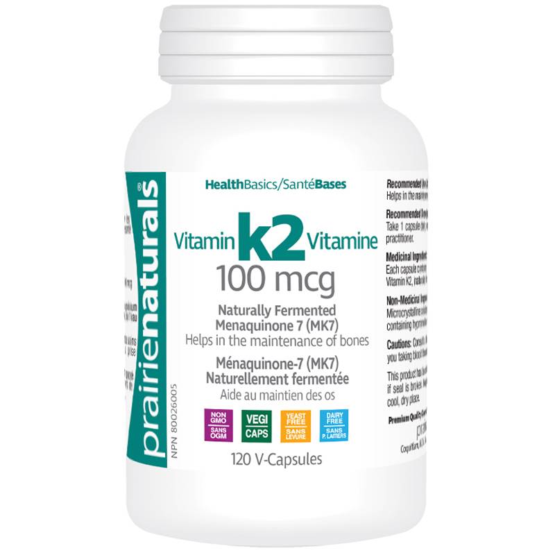 Prairie Naturals Vitamin K2 100mcg