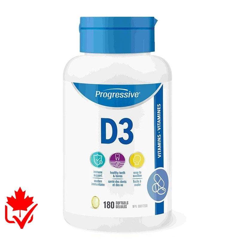 Progressive Vitamine D3 180 caps