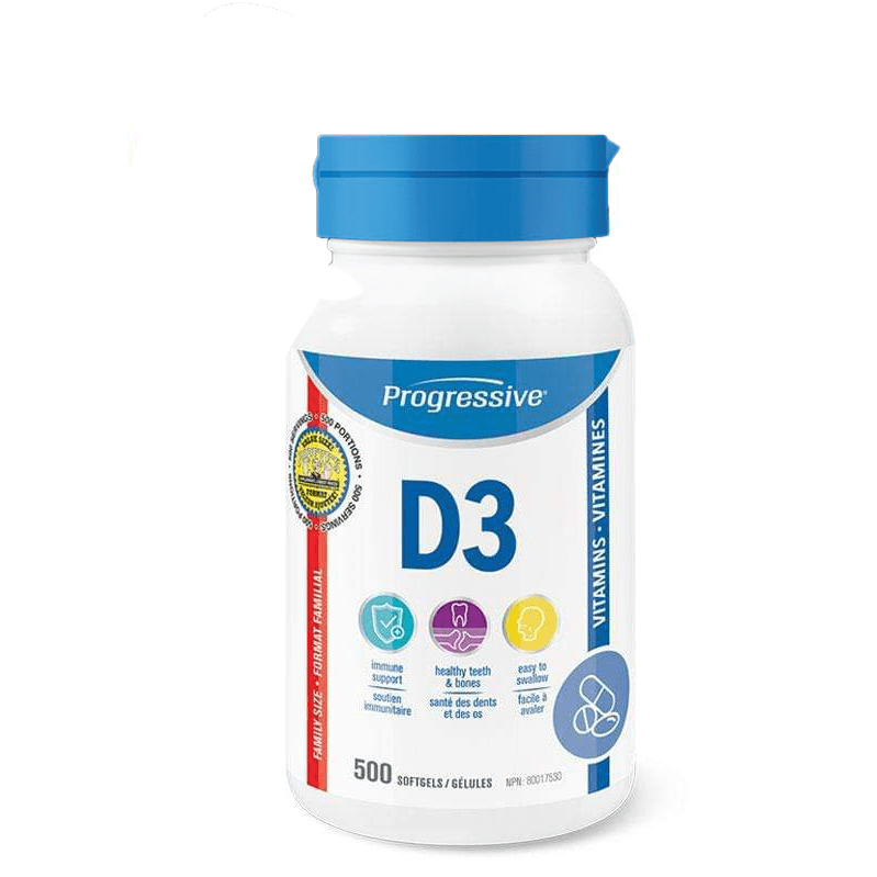 Progressive Vitamine D3 500 caps