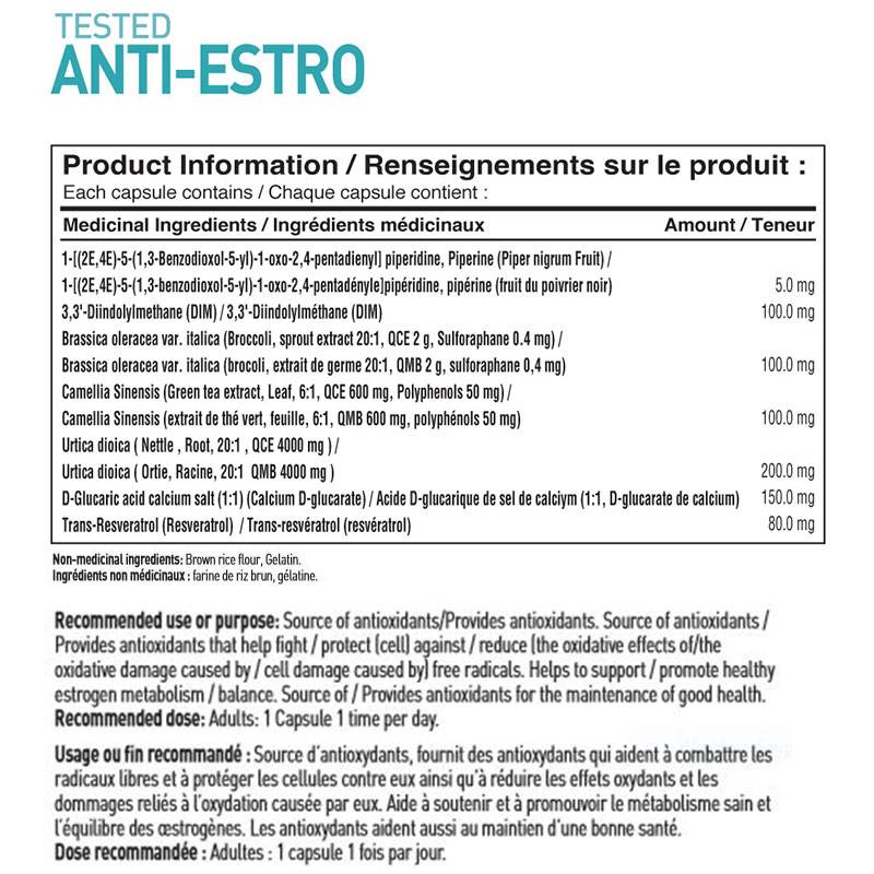 Tested Nutrition Tested Anti Estro