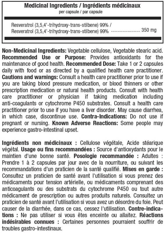 ATP Trans-resveratrol 60 cap