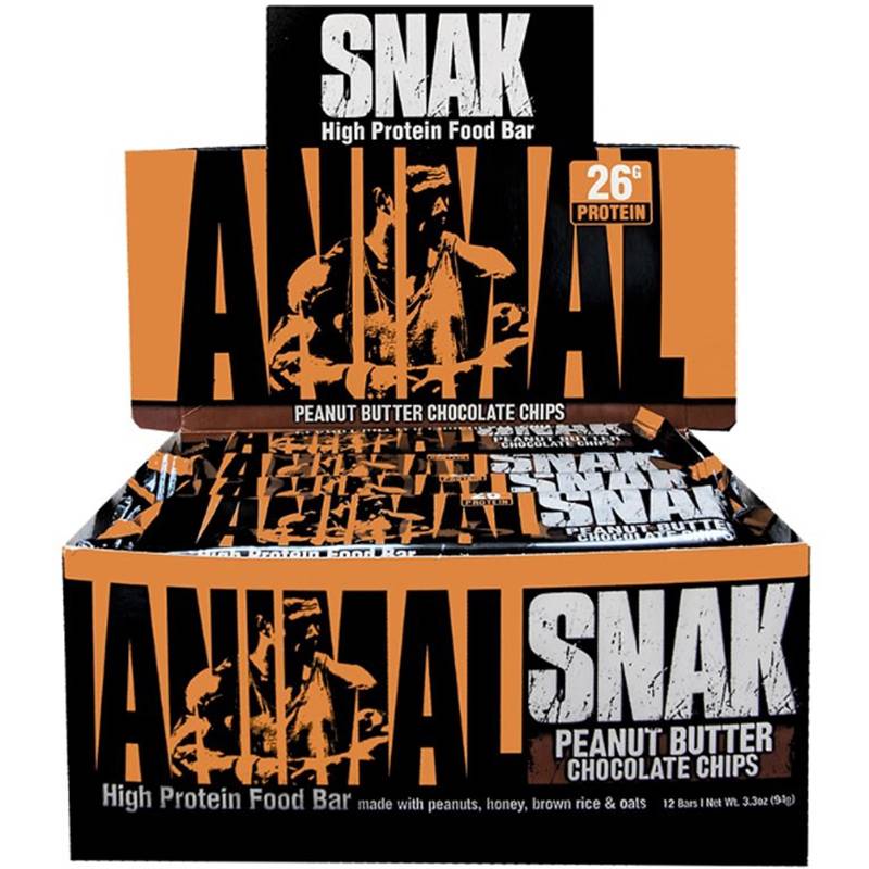 Universal Nutrition ANIMAL SNAK High Protein Food Bar - Peanut Butter Chocolate Chips