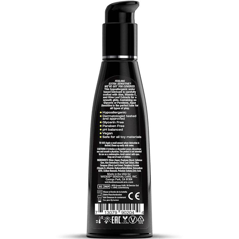 Wicked Sensual Care Water Based Intimate Lubricant - Aqua / Unsented