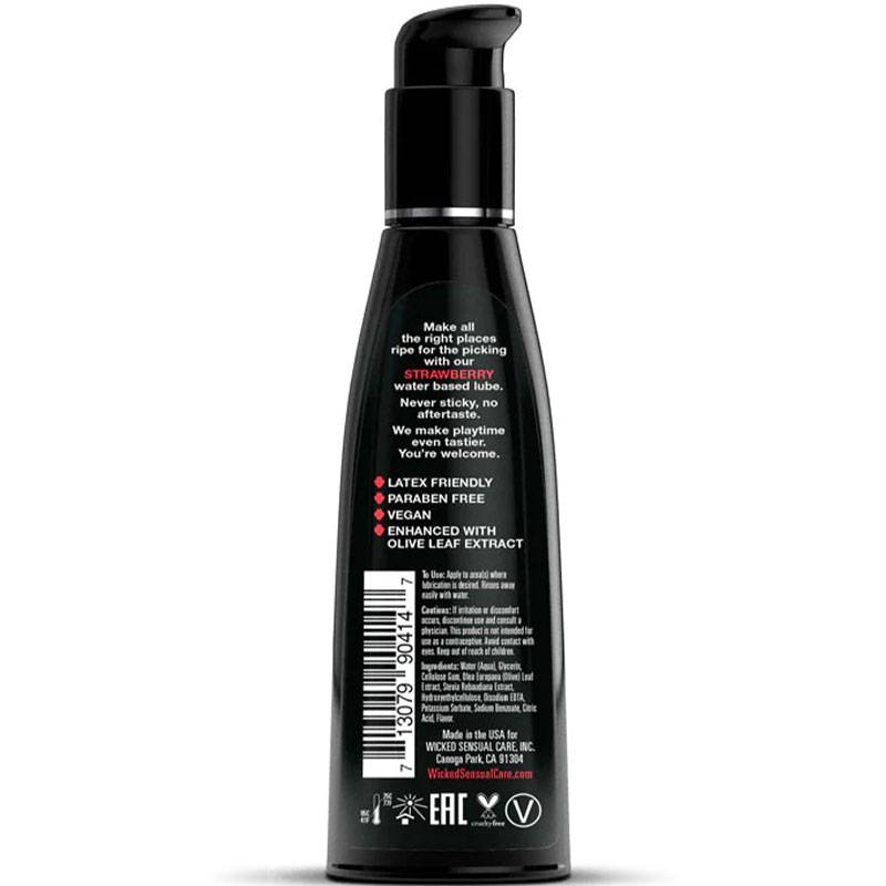 Wicked Sensual Care Water Based Intimate Lubricant - Strawberry