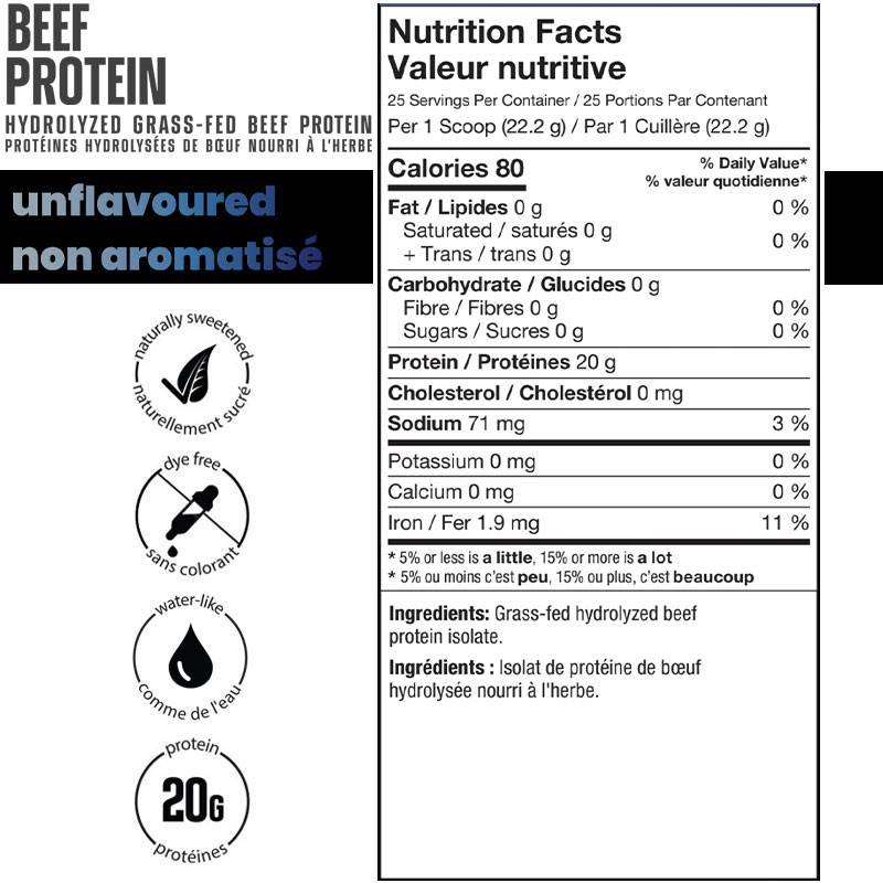 ALT Protéine de boeuf nourri à l'herbe 555g-615g